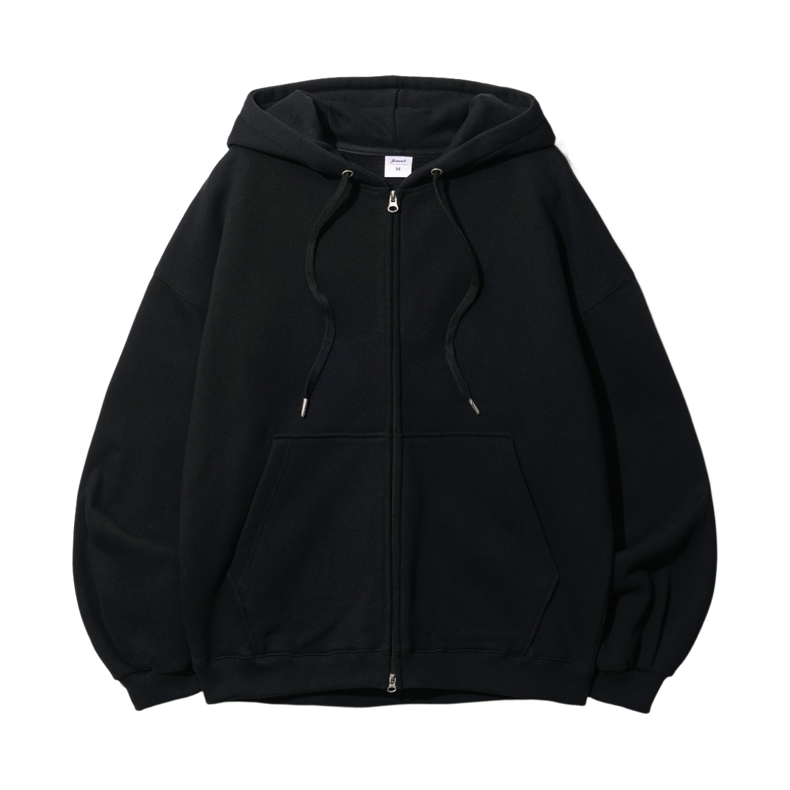 KJHD2407_black_29 JEMUT File Overfit Twoway Hood Zipup Black KJHD2407