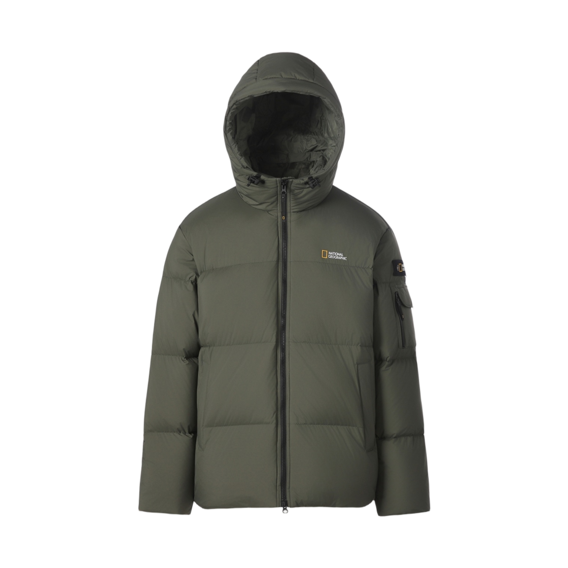 N264UDW880 National Geographic Goldenmole Hooded Goose Down Jumper Olive Green