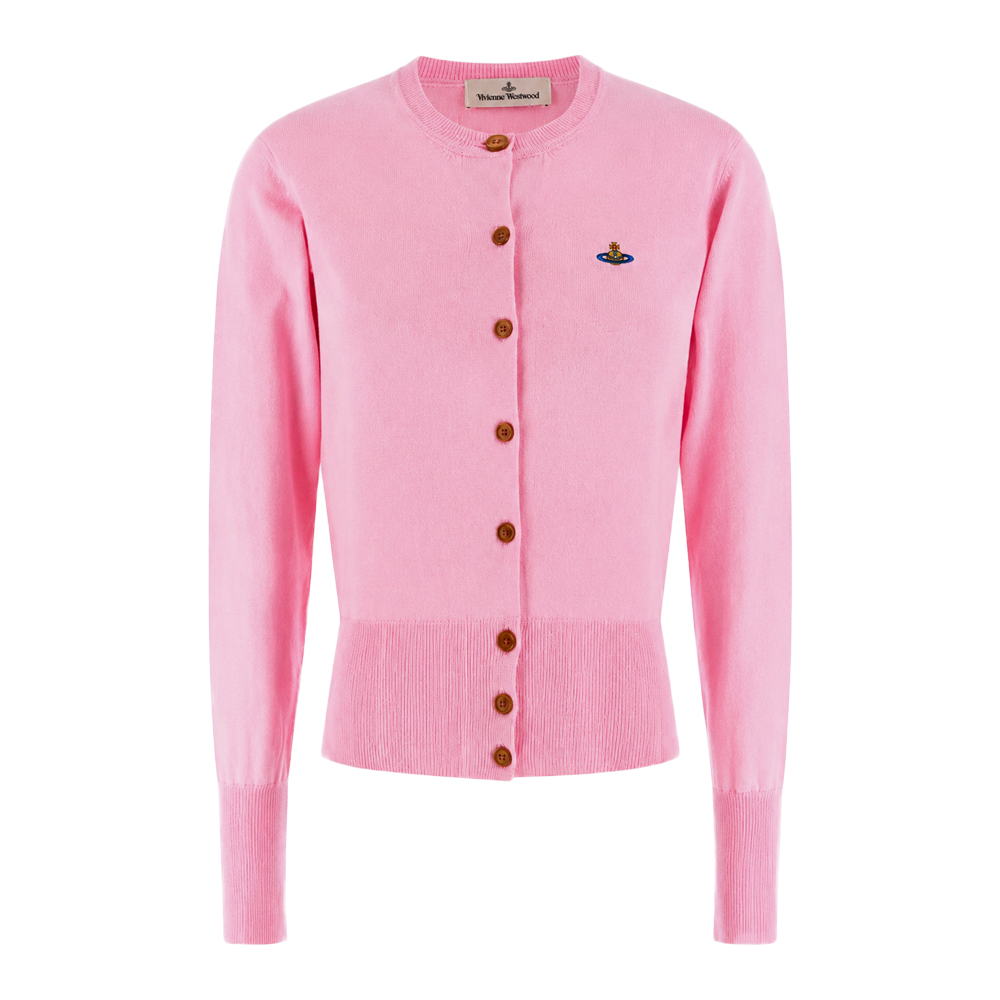 [25% 쿠폰] (W) 비비안 웨스트우드 베아 크롭 가디건 핑크([25% 쿠폰] (W) Vivienne Westwood Bea Cropped Cardigan Pink) - 2