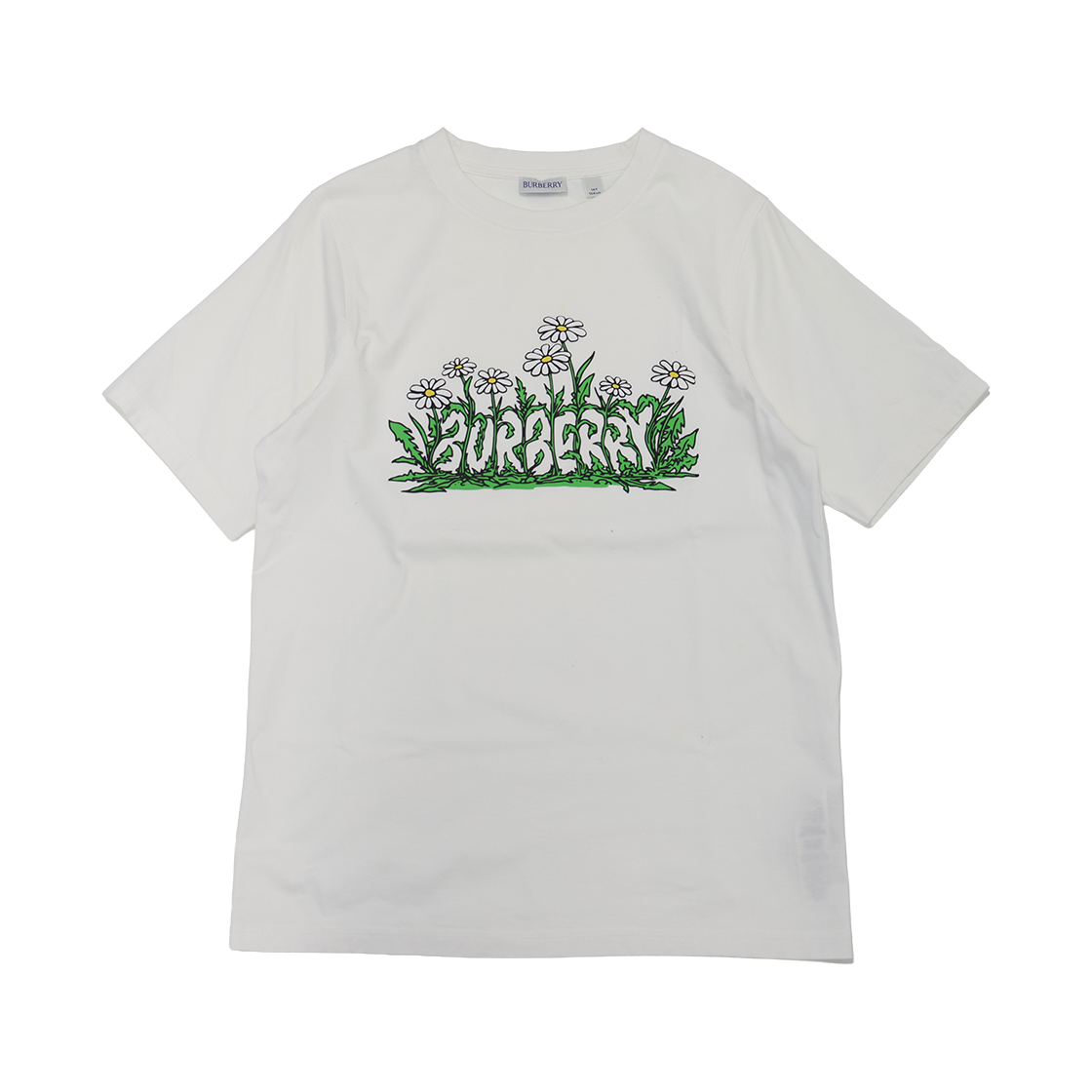 ITVN5C44H9JI Burberry Daisy Logo T-Shirt White