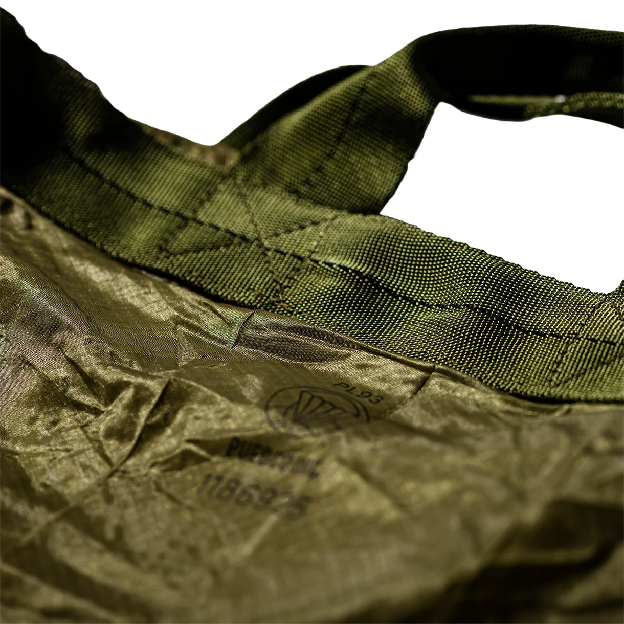 푸에브코 빈티지 파라슈트 라이트 투웨이 백 올리브 - 26FW(Puebco Vintage Parachute Light 2Way Bag Olive - 26FW) - 3