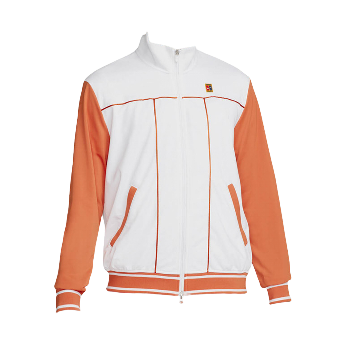 DC2566-808 Nike Court Heritage Tennis Jacket Hot Curry White (DC2566-808)