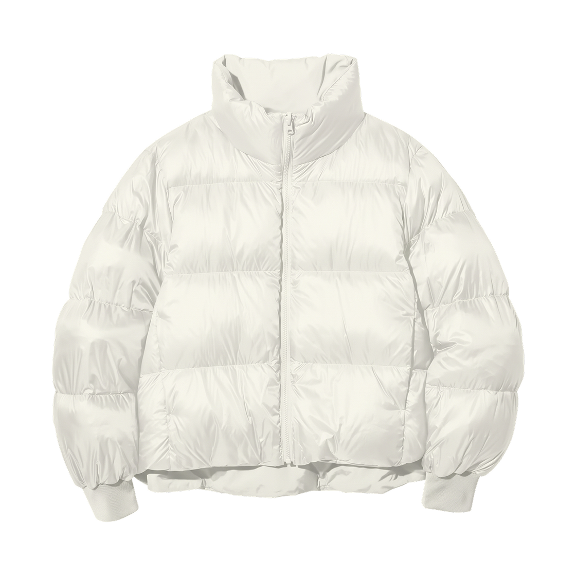 487424-01 Uniqlo Reversible Down Stand Collar Jacket Off White