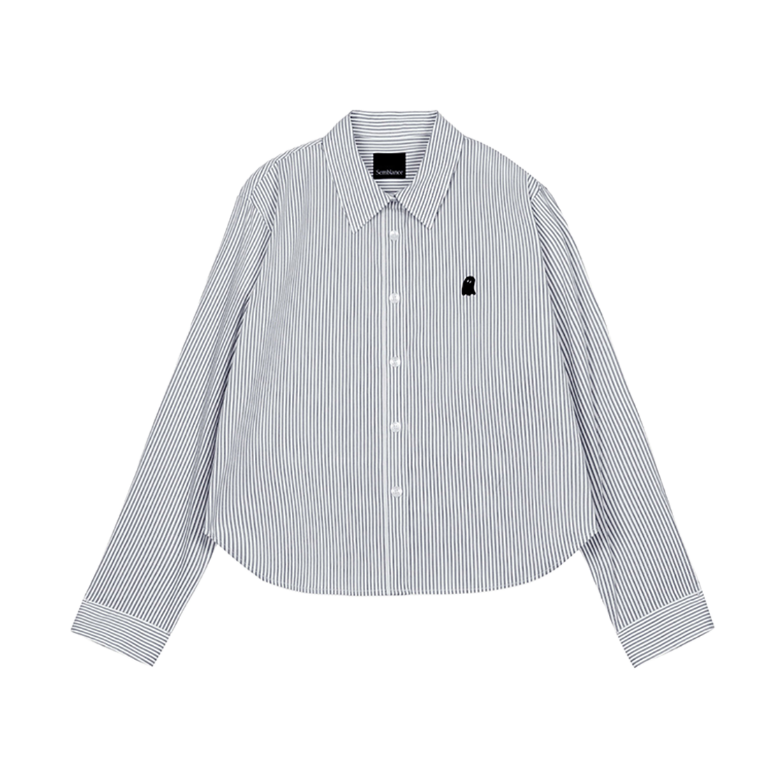 지오송지오 셈블런스 우먼 시그니처 스트라이프 셔츠 블랙 ZI4SH801BK(ZIOSONGZIO SEMBLANCE WOMAN SIGNATURE STRIPE SHIRT BLACK)