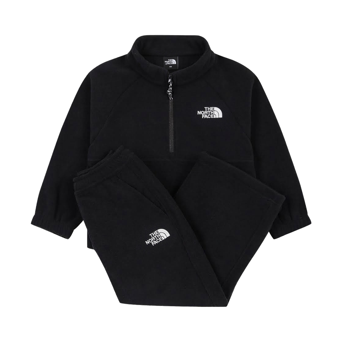 NT7TS56S (Kids) The North Face Campout Fleece Crew Set Black - 26FW