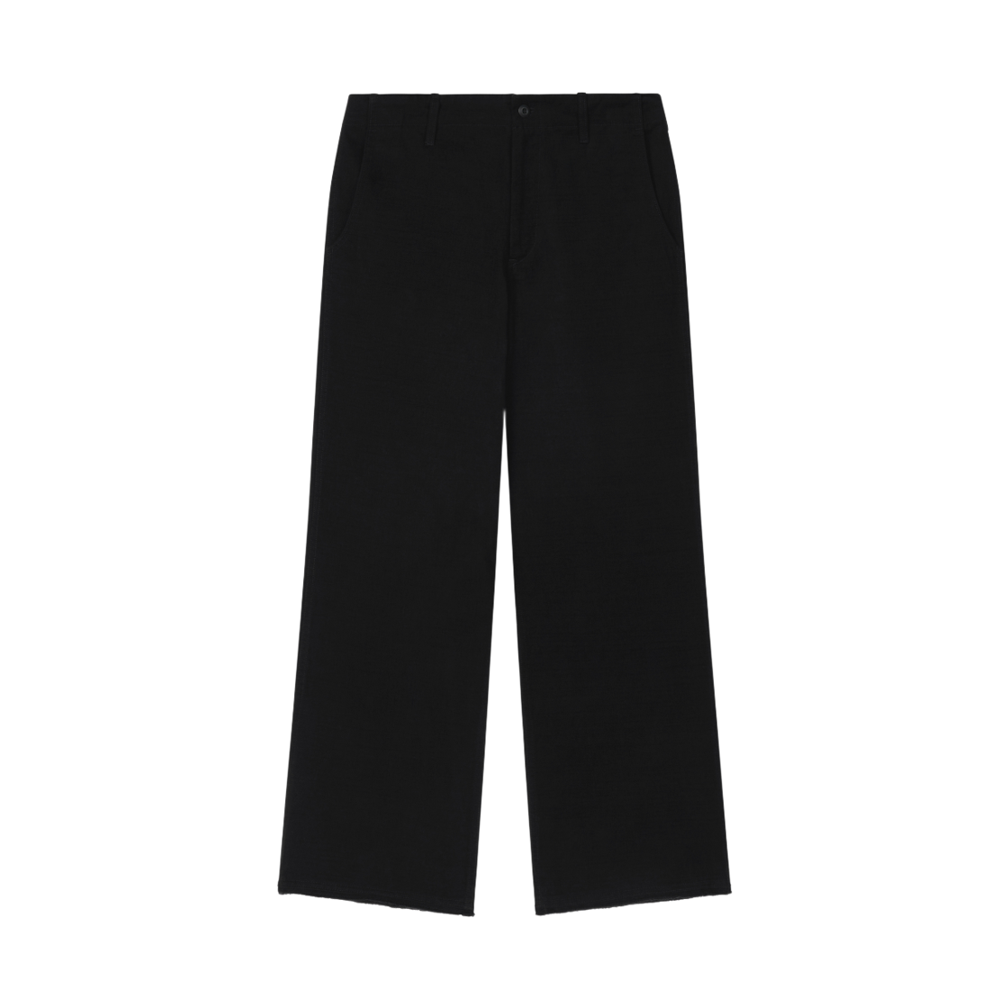 에이지오브파라마운트 로츠 엣지 팬츠 블랙(AGEOFPARAMOUNT Raw Edge Pants Black)