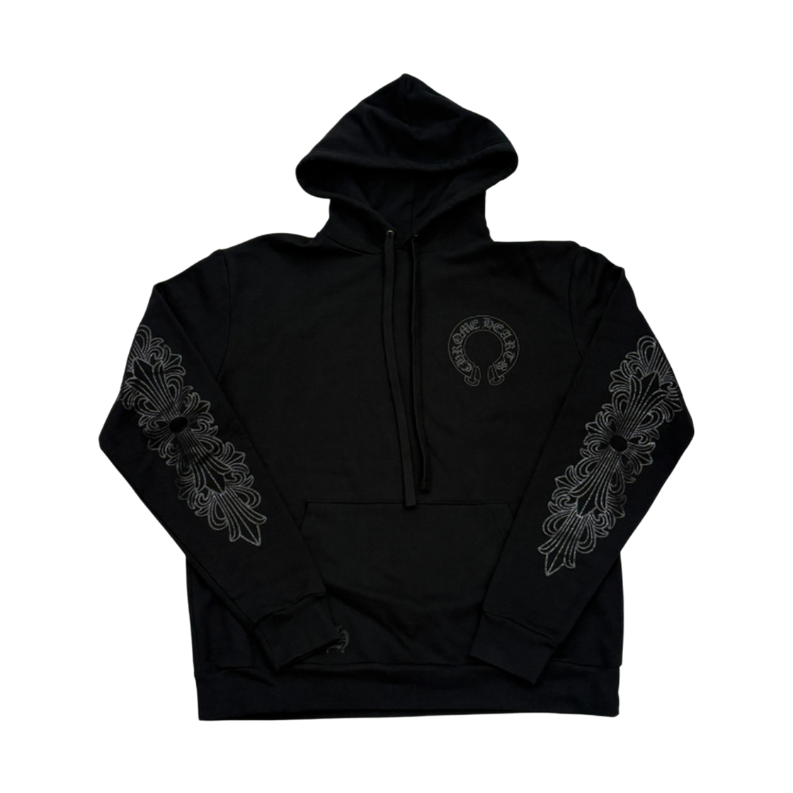 2 TheDosan x chrome hearts floral cross hoodie