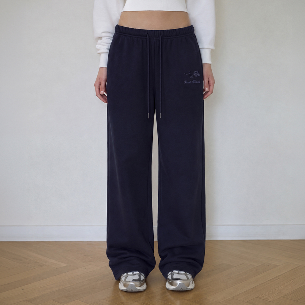 로제프란츠 로즈 자수 스탠다드 스웨트팬츠 [네이비](Rosefrantz Rose Embroidery Standard Sweatpants [Navy]) - 3