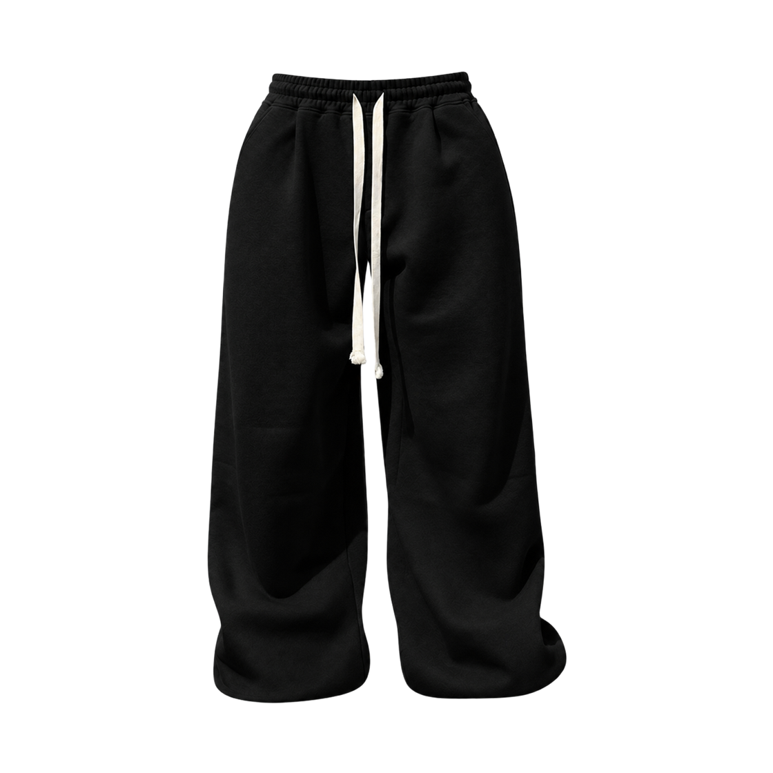 어텐션로우 에디션10. 로프 와이드 스토퍼 트레이닝 팬츠 블랙(ATTENTIONROW Edition10. Rope Wide Stopper Training Pants Black)
