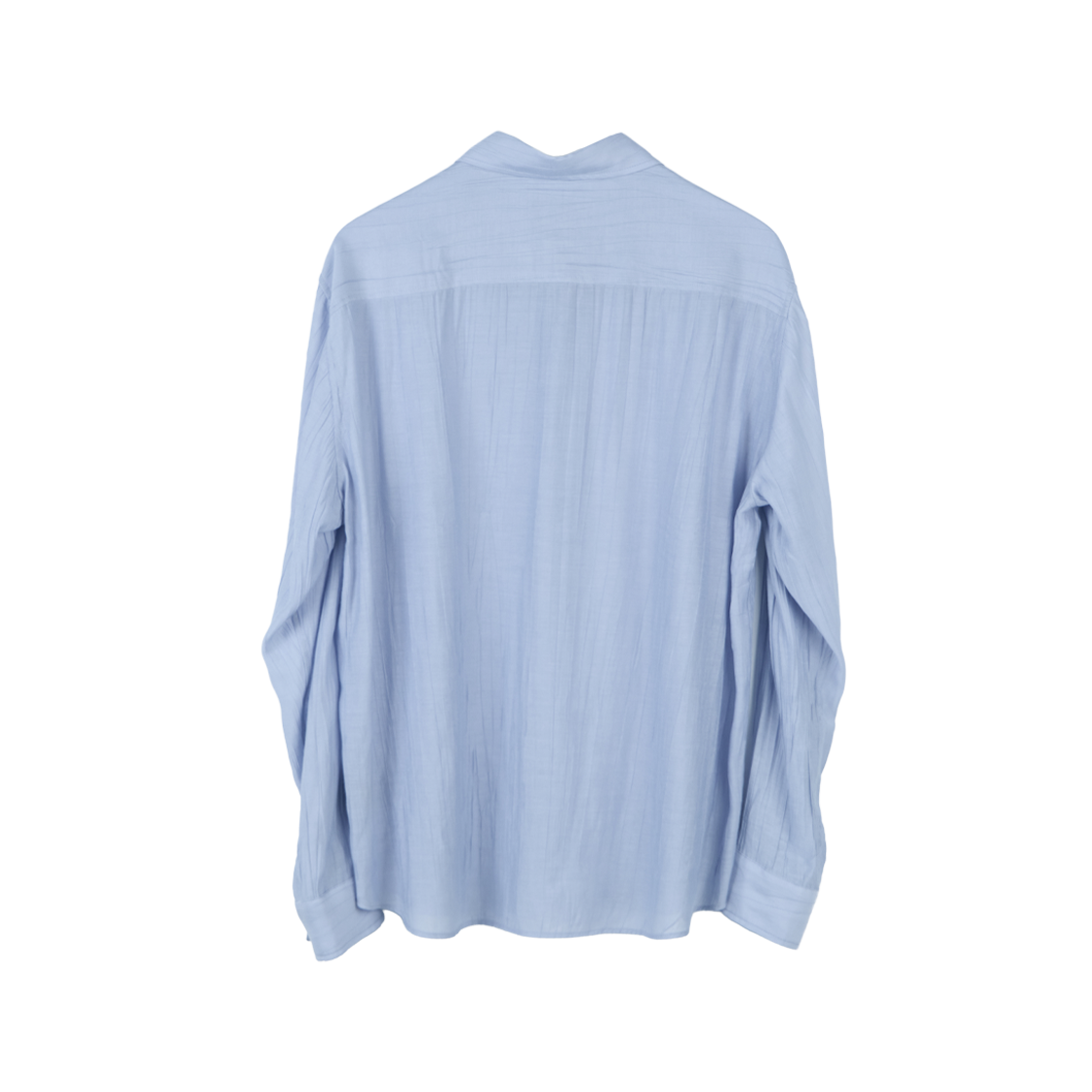폴리테루 크링클 셔츠 스카이 블루(Polyteru Crinkle Shirt Sky Blue) - 2