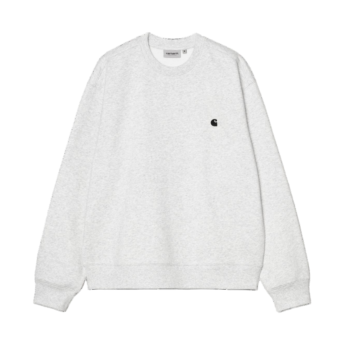 I037099-00O-XX Carhartt WIP Mack Sweat Ash Heather Black