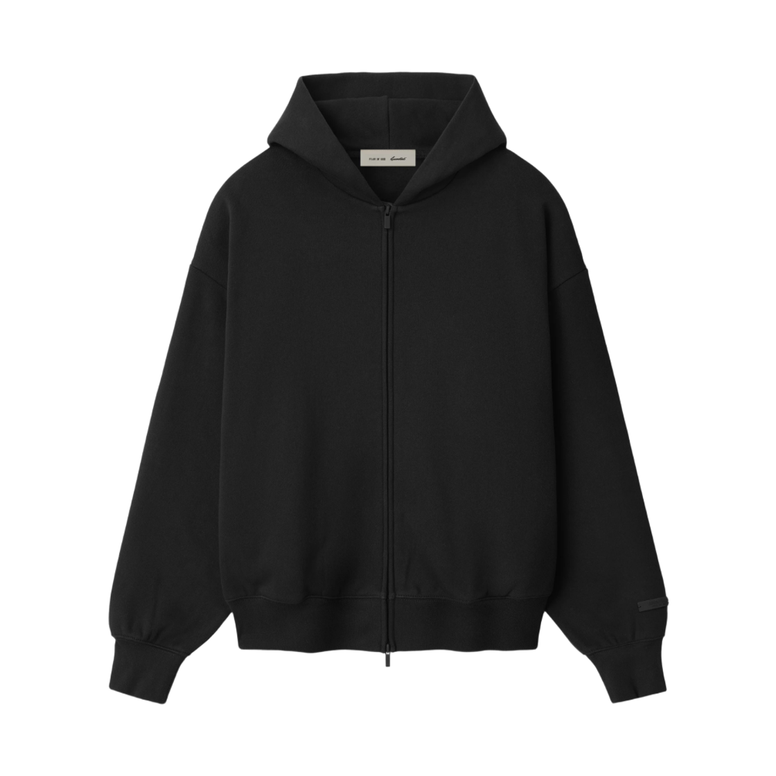 에센셜 클래식 집업 후드 빈티지 블랙 화이트 - 26SS(Essentials Classic Zip Up Hoodie Vintage Black White - 26SS) - 2