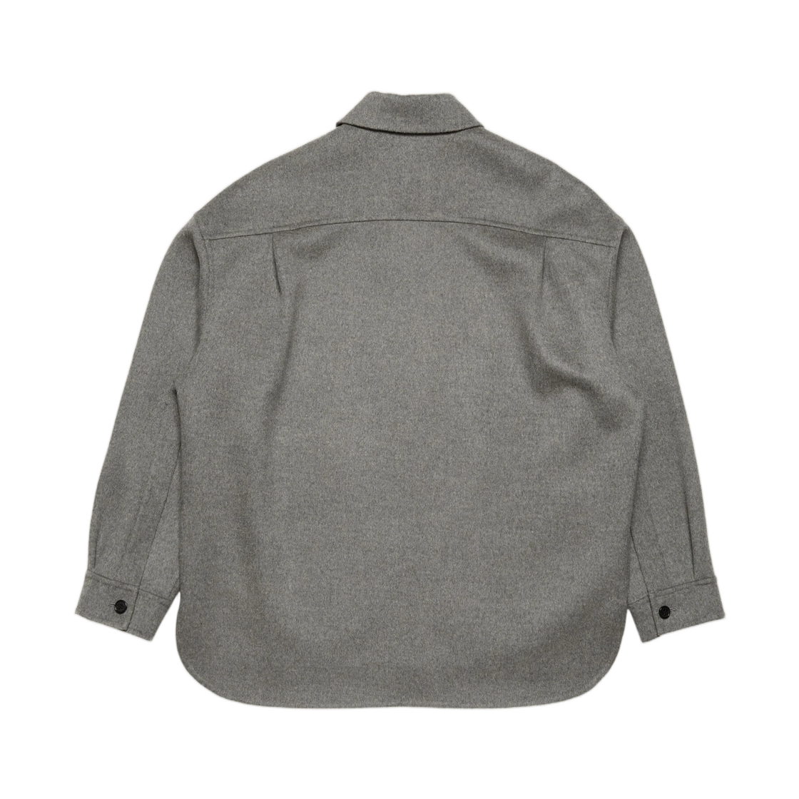 아크네 스튜디오 캐시미어 블렌드 오버셔츠 빈티지 그레이 멜란지(Acne Studios Cashmere Blend Overshirt Vintage Grey Melange) - 2