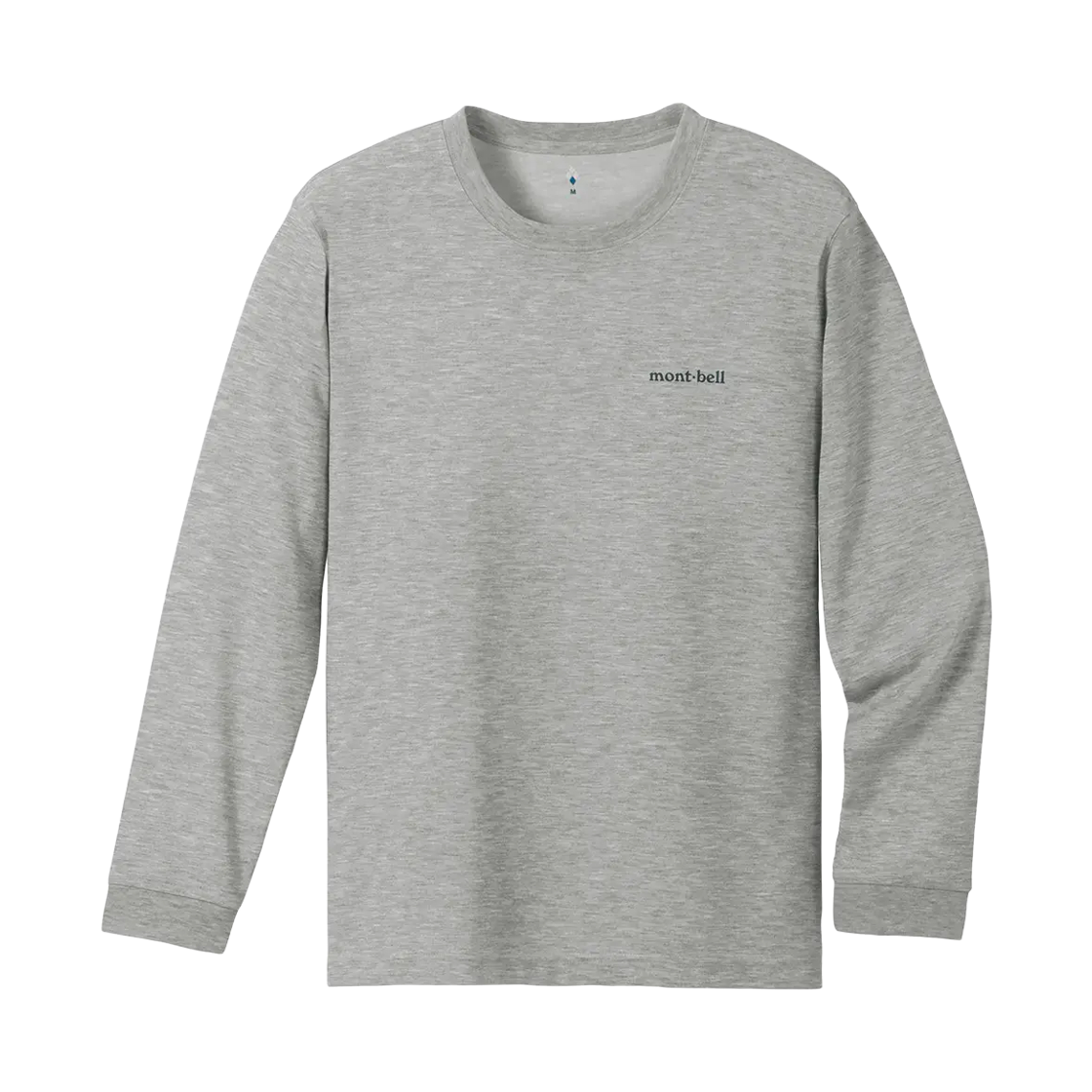 2304465 Montbell Wickron Long Sleeve T-Shirt Heather Charcoal
