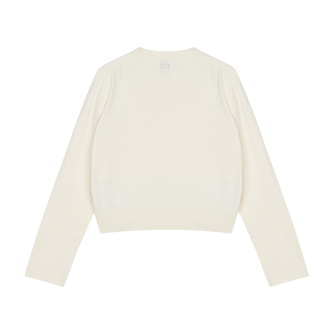 지오송지오 셈블런스 우먼 슬림 카라리스 가디건 오프화이트 ZI4KT805OW(ZIOSONGZIO SEMBLANCE WOMAN SLIM COLLARLESS CARDIGAN OFF WHITE) - 2