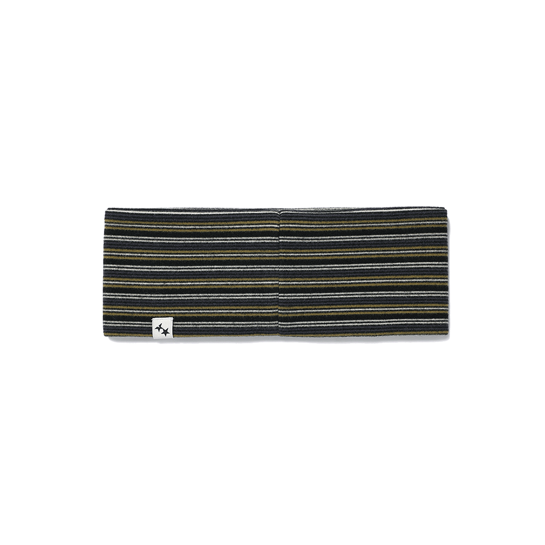 카비시 멀티 스트라이프 버튼 헤어 밴드 카키(CAVISH Multi Striped Button Hair Band Khaki) - 2