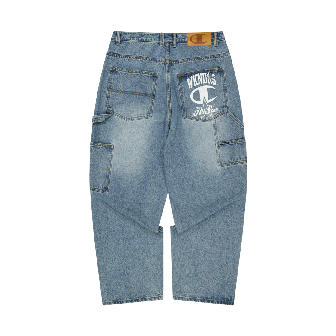 위캔더스 x 챔피온 카펜터 데님 팬츠 데님(WKNDRS x Champion Carpenter Denim Pants Denim) - 2