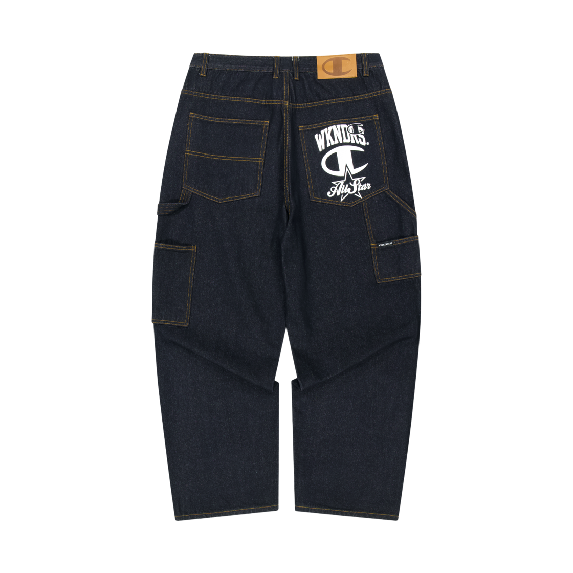 위캔더스 x 챔피온 카펜터 데님 팬츠 D.블루(WKNDRS x Champion Carpenter Denim Pants D.Blue) - 2