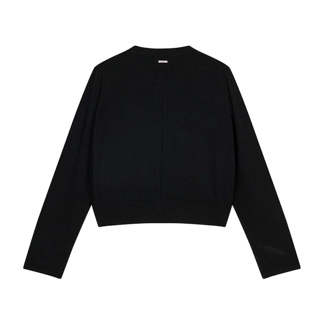 지오송지오 셈블런스 우먼 슬림 카라리스 가디건 블랙 ZI4KT803BK(ZIOSONGZIO SEMBLANCE WOMAN SLIM COLLARLESS CARDIGAN BLACK) - 2