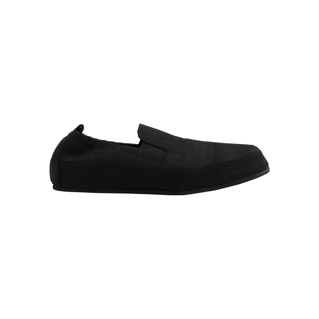 폴리테루 레더 슬립 온 블랙(Polyteru Leather Slip On Black)