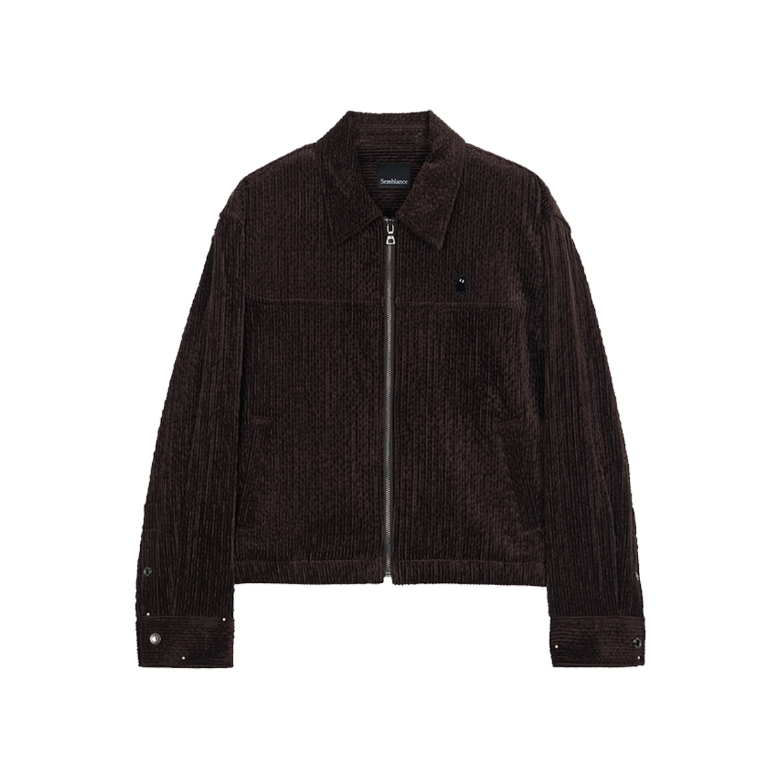 지오송지오 셈블런스 우먼 코듀로이 집업 셔츠 브라운 ZI4SH809BR(ZIOSONGZIO SEMBLANCE WOMAN CORDUROY ZIP UP SHIRT BROWN)