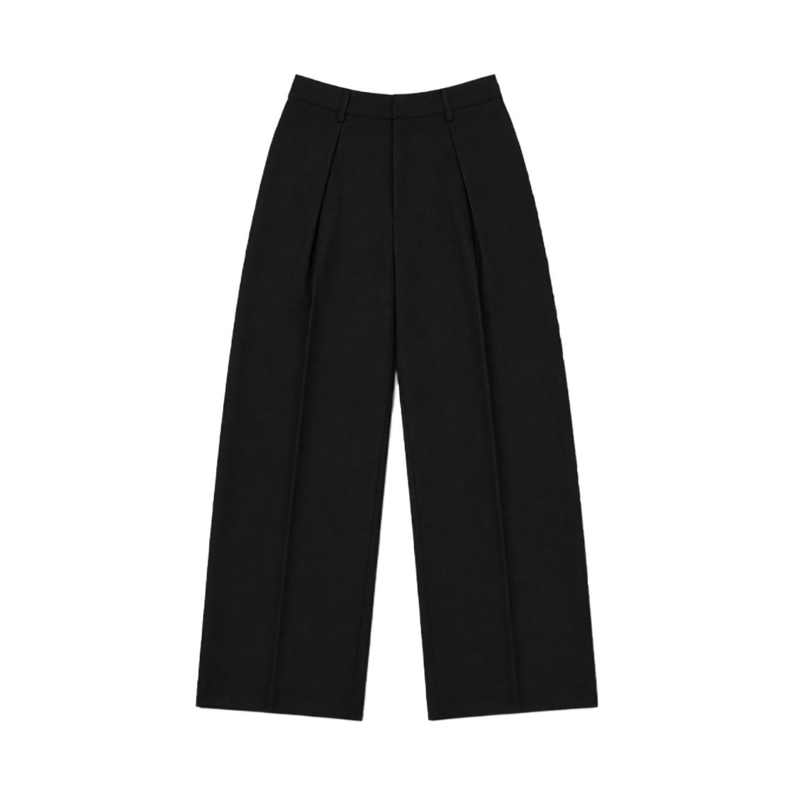 어레이드 커브드 오버랩 슬랙스 블랙(Arrayed Curved Overlap Slacks Black) - 1