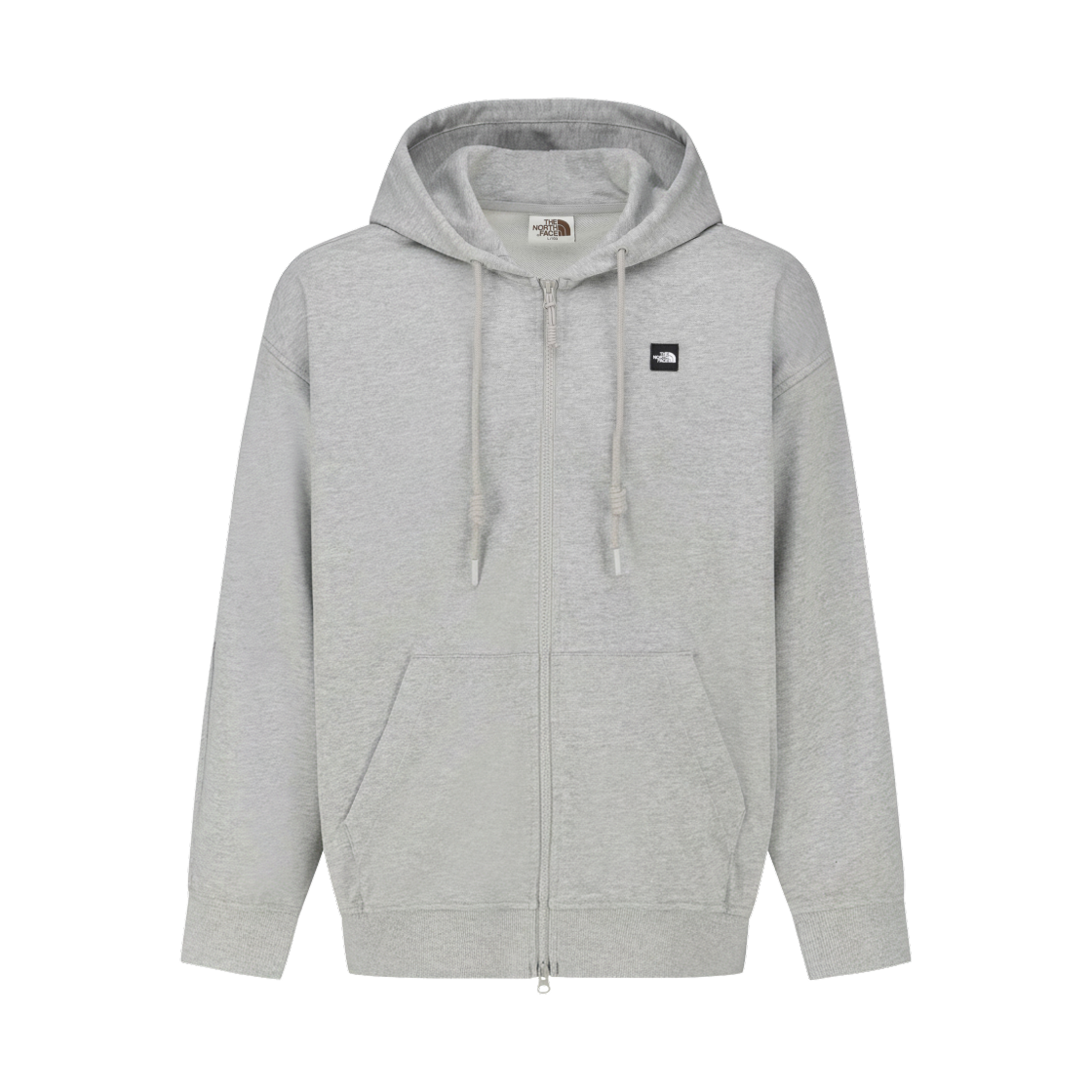 NJ5JS50K The North Face White Label Hood Zip Up Melange Grey - 26FW