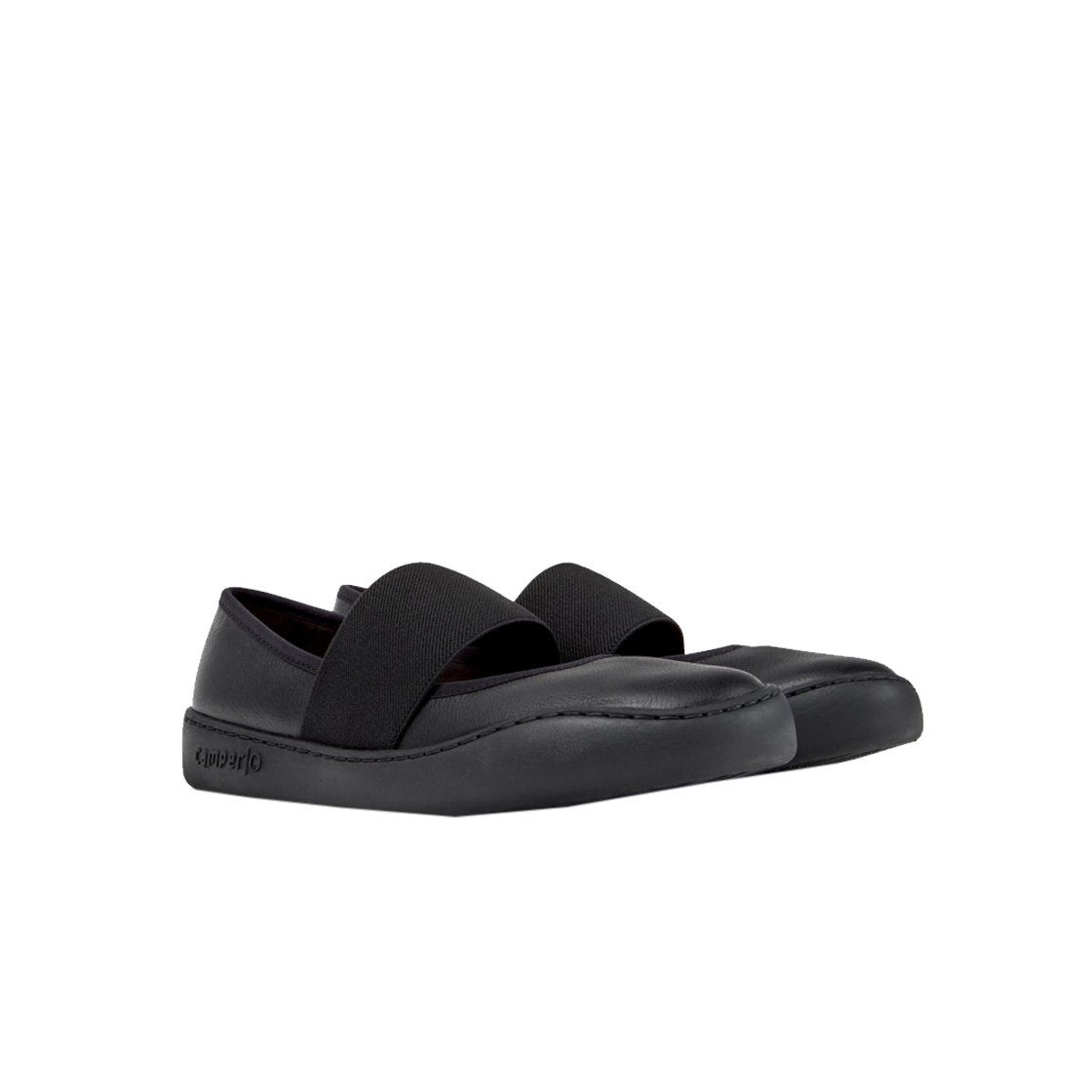 캠퍼 여성 페우 투어링 플랫슈즈 블랙(Camper Woman Peu Touring Flat Black) - 2