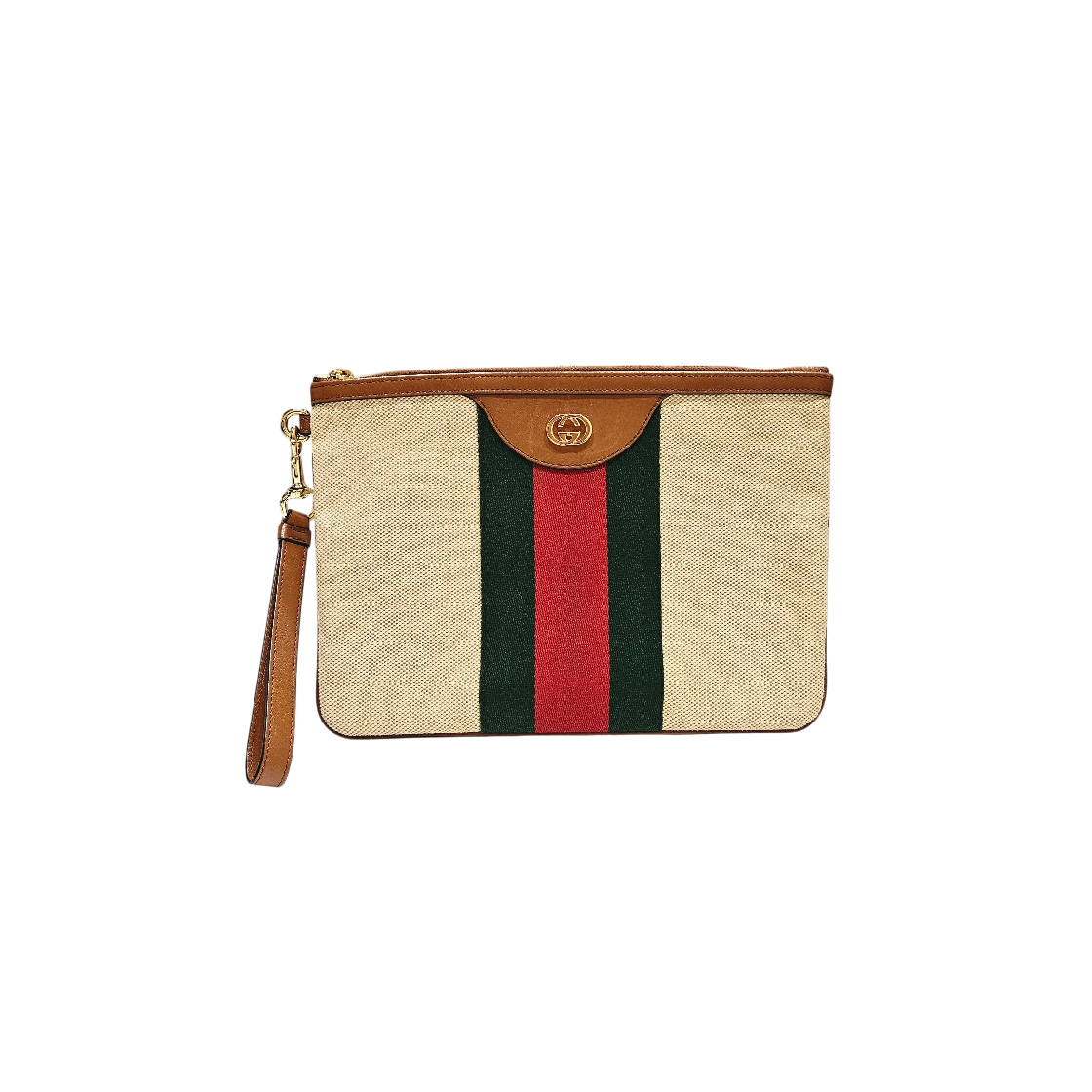 ITH7S8PHH3CO Gucci Vintage Canvas Clutch