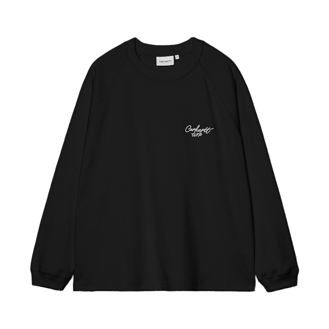 I037121-0D2-XX Carhartt WIP L/S Signature Rib T-Shirt Black White