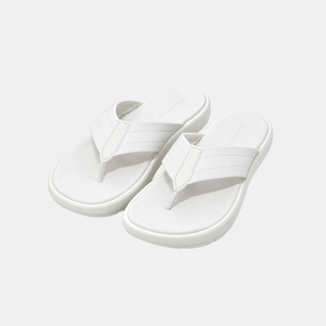 슬로우스텝 SP3333 선샤인 플립플랍 커플 쪼리 화이트(SLOWSTEP SP3333 Sunshine Flip-Flop Couple Sandals White) - 3