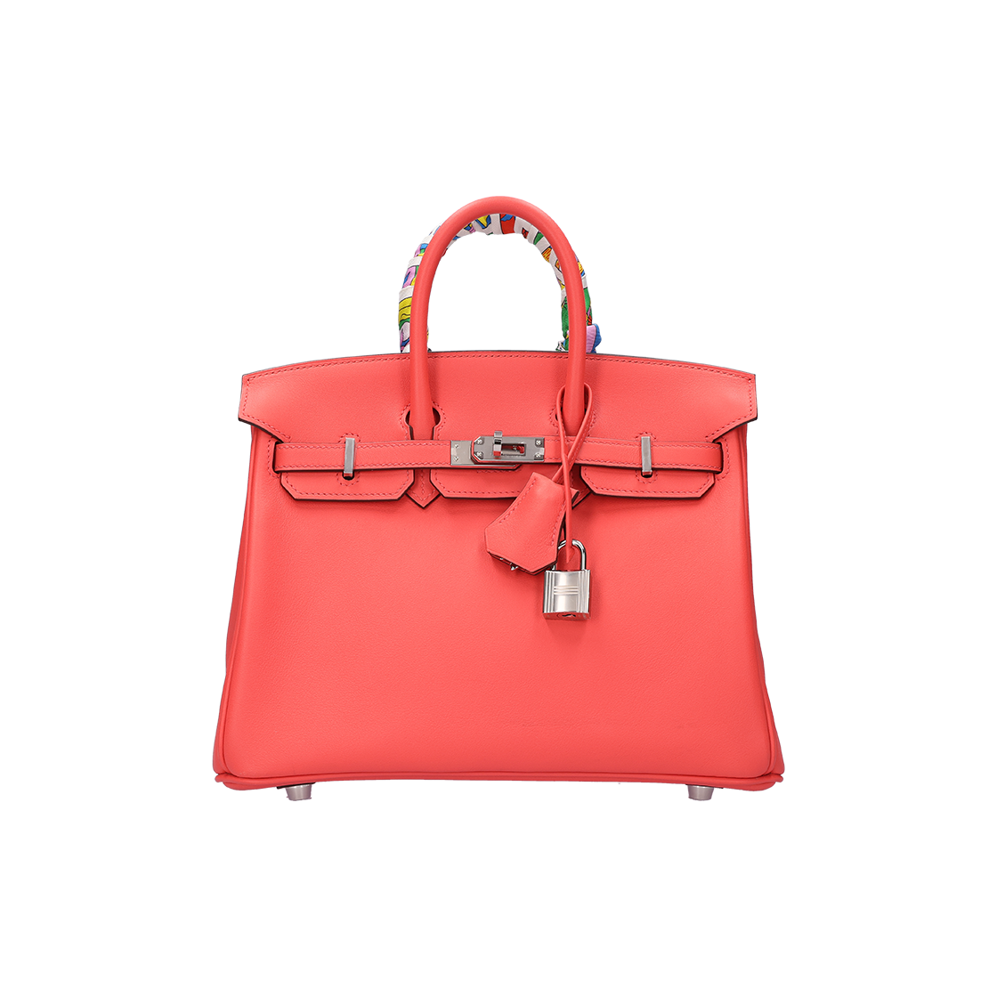 ITF65ST486VE Hermes Birkin 25 Swift Bag Rose Texas