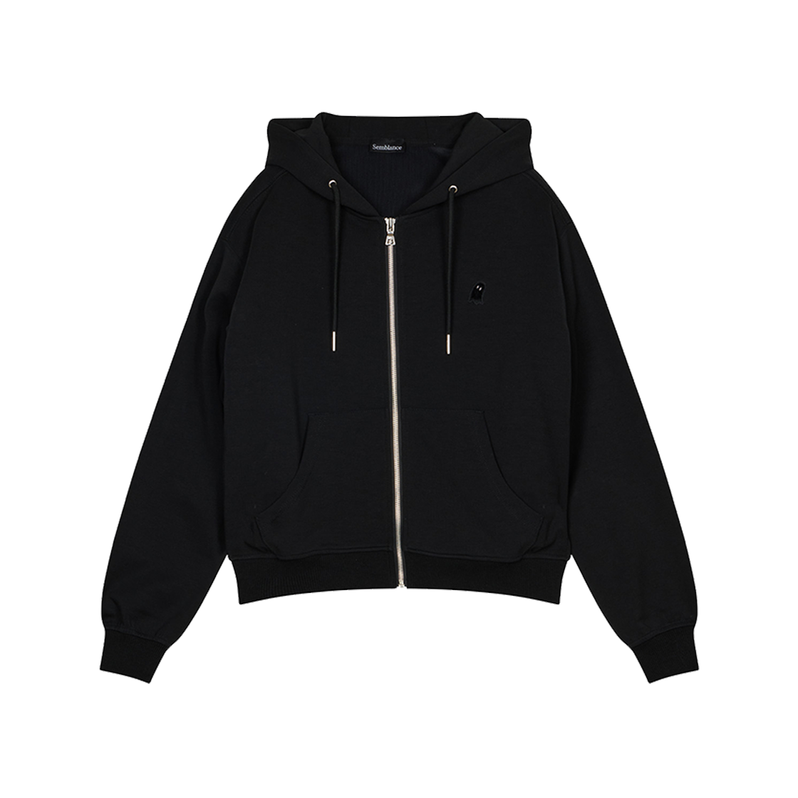 지오송지오 셈블런스 우먼 포에트리 크롭 후드집업 블랙 ZI4TS801BK(ZIOSONGZIO SEMBLANCE WOMAN POETRY CROP HOOD ZIP UP BLACK) - 2