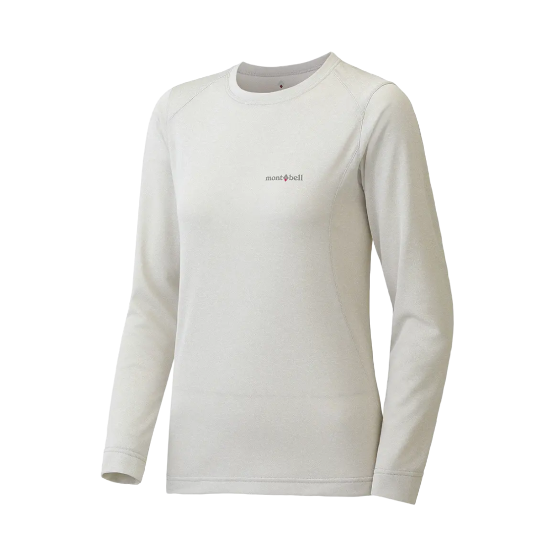 1104939 (W) Montbell Wickron Zeo Long Sleeve T-Shirt White Heather