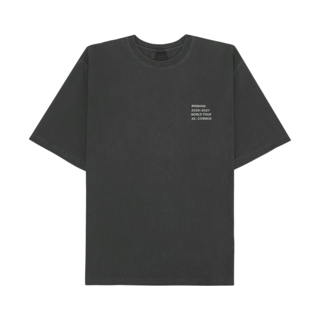 - Bigbang 2026-2027 World Tour XX : Cosmos Tour T-Shirt Charcoal