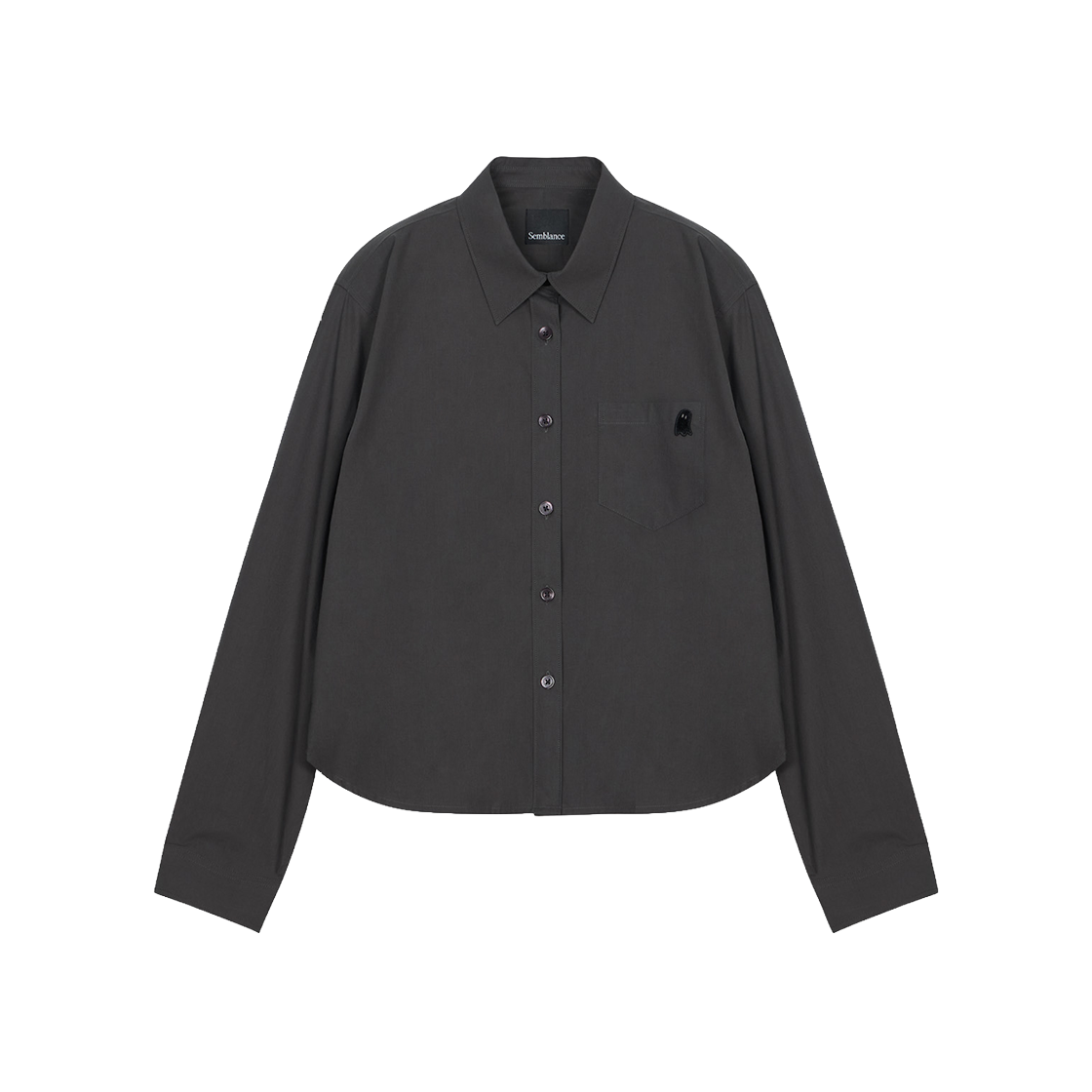 지오송지오 셈블런스 우먼 시그니처 크롭 셔츠 카키 ZI4SH807KK(ZIOSONGZIO SEMBLANCE WOMAN SIGNATURE CROP SHIRT KHAKI)