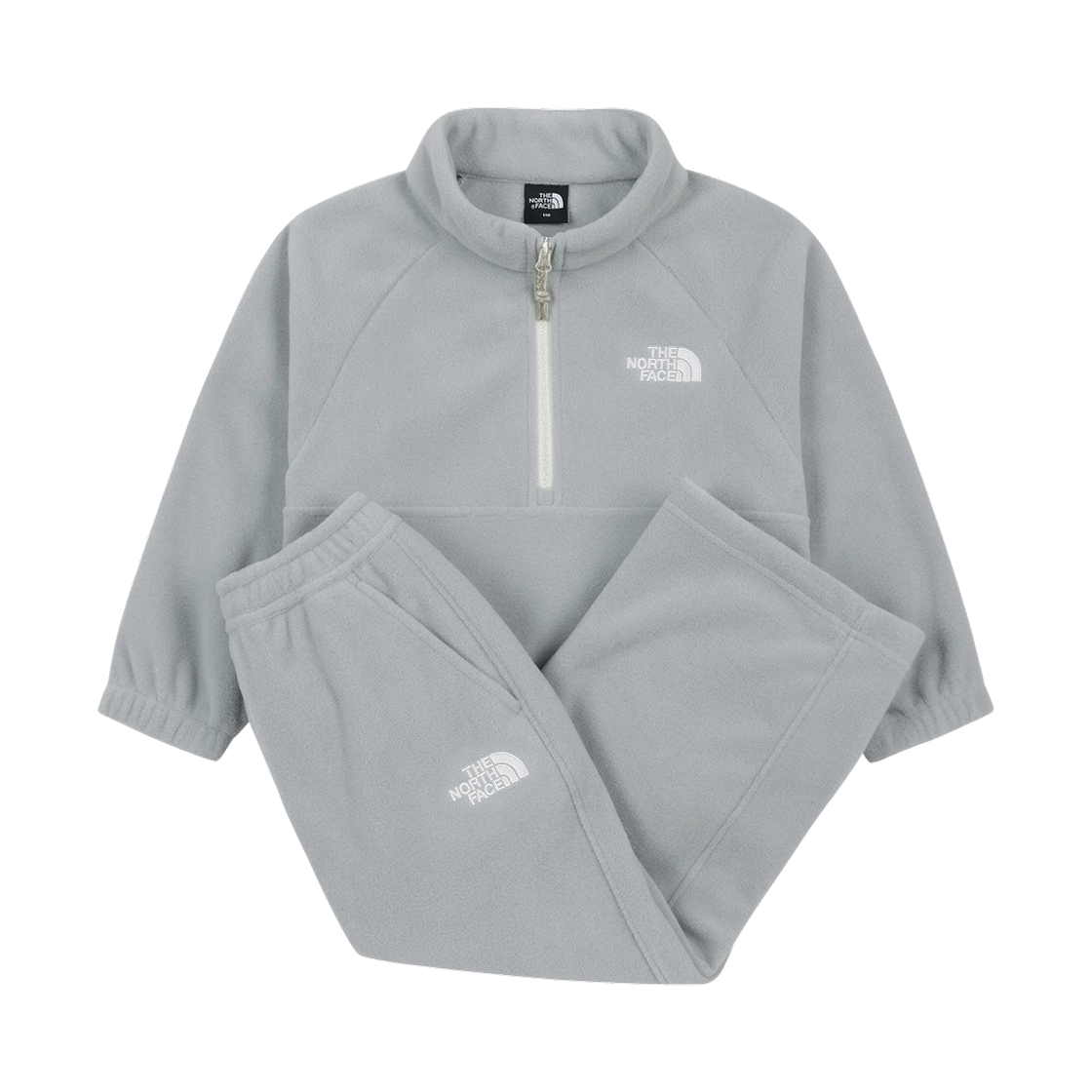 NT7TS56T (Kids) The North Face Campout Fleece Crew Set Cool Gray - 26FW