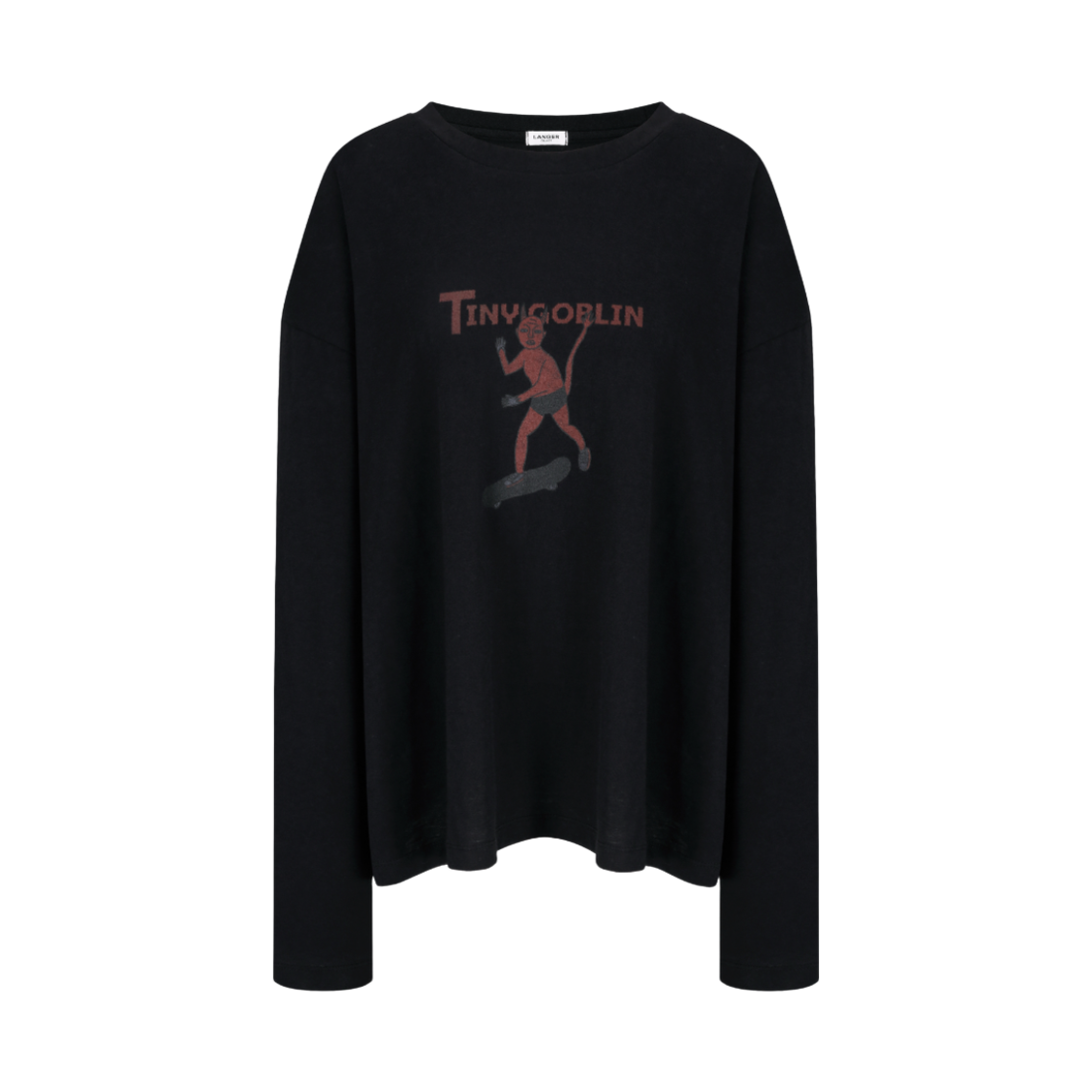 랑거 고블린 그래픽 티셔츠 블랙(Langer Goblin Graphic T-shirt Black)