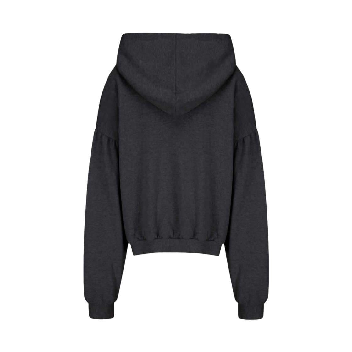 랑거 Dea 레터링 셔링 후디 차콜(Langer Dea Lettering Shirring Hoodie Charcoal) - 2