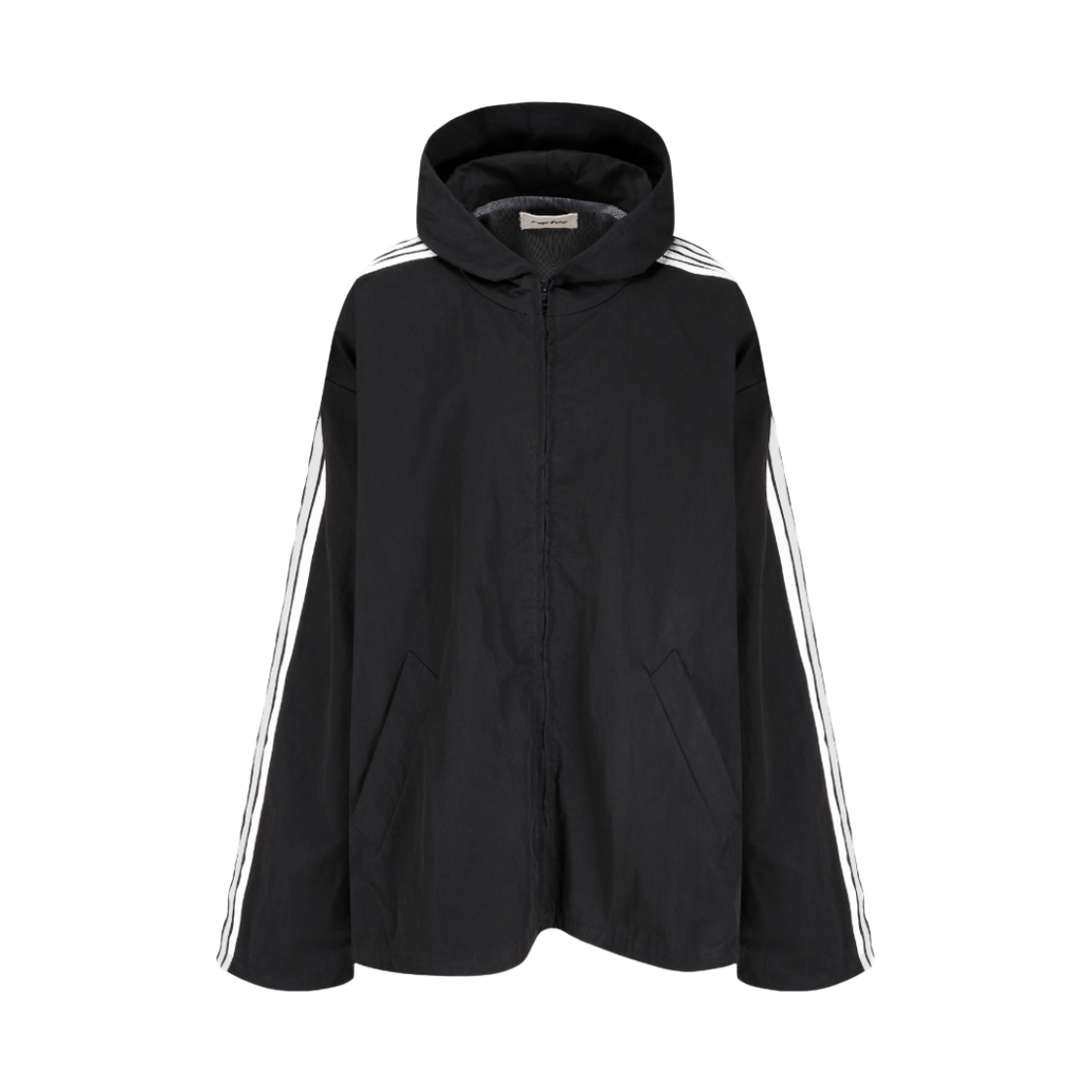 랑거 4 라인 트레이닝 후디드 자켓 블랙(Langer 4 Line Training Hooded Jacket Black)