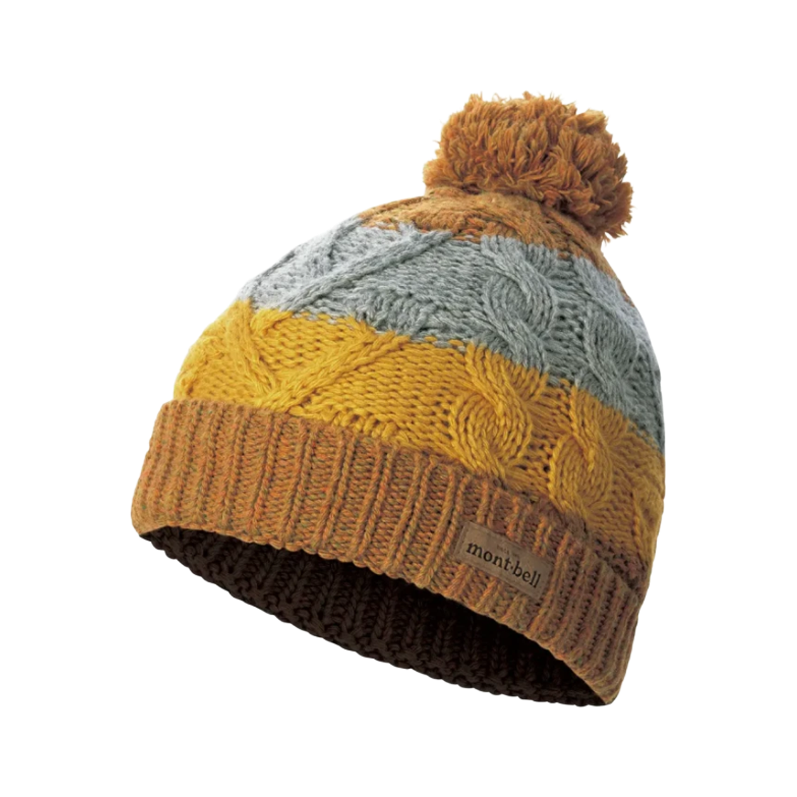 1118568 (Kids) Montbell Cable Knit Watch Cap Honey