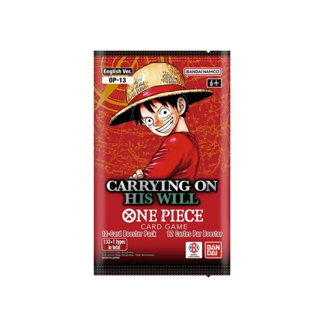 원피스 TCG 부스터 팩 계승되는 의지 팩 (12장/영문판)(One Piece TCG Booster Pack Carrying on His Will (Card of 12/English Ver.)) - 1