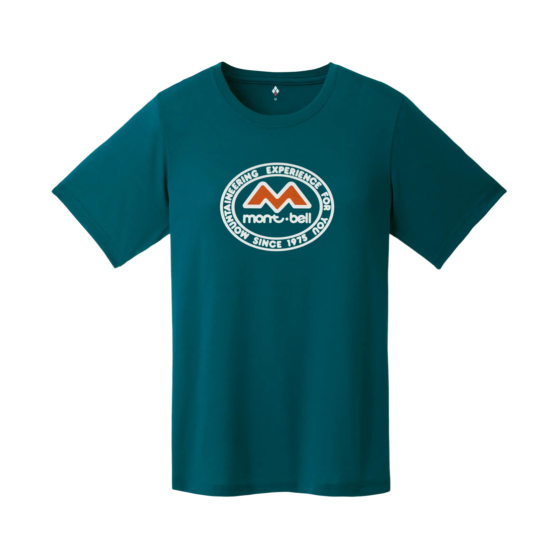 2304026 (W) Montbell Wickron M Mark 50th Anniversary T-Shirt Blue Green