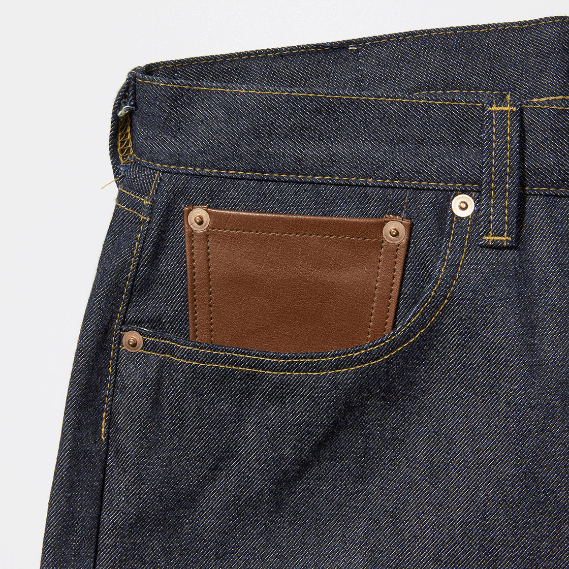 [예약배송] 아비렉스 헤리티지 타입 1 레더 팬츠 브라운([예약배송] Avirex Heritage Denim Type-1 "Leather" Pants Brown) - 4