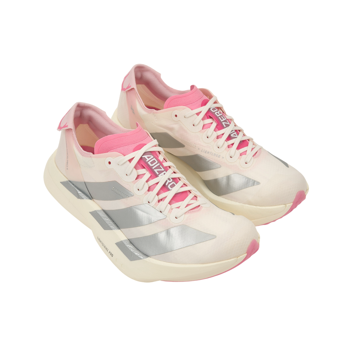 아디다스 아디제로 아디오스 프로 4 코어 화이트 실버 메탈릭(Adidas Adizero Adios Pro 4 Core White Silver Metallic) - 4