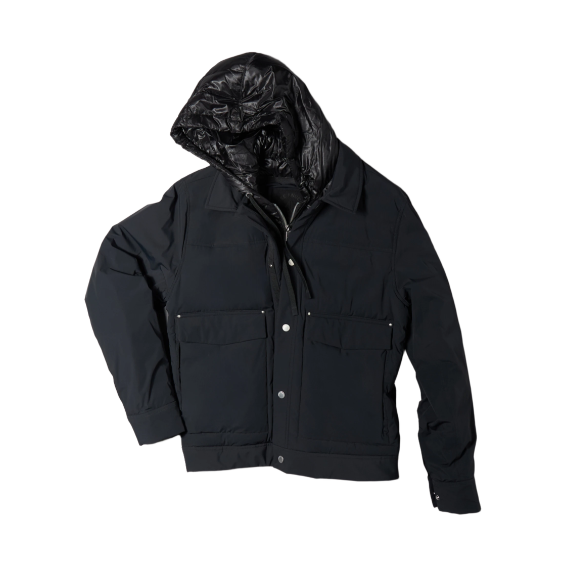 무스너클 브릭스턴 다운 트러커 자켓 블랙(Moose Knuckles Brixton Down Trucker Jacket Black) - 1