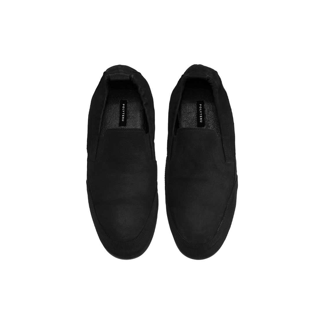 폴리테루 레더 슬립 온 블랙(Polyteru Leather Slip On Black) - 2
