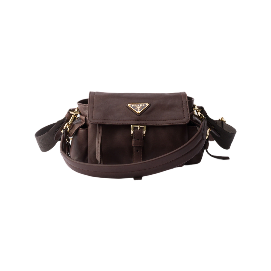 1BD413-2DX8-F0038 Prada Explore Nappa Leather Mini-Bag Sienna