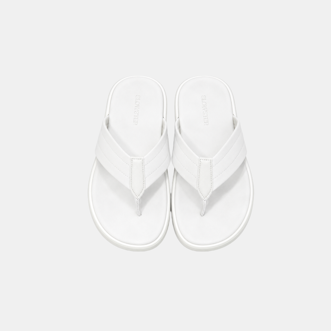 슬로우스텝 SP3333 선샤인 플립플랍 커플 쪼리 화이트(SLOWSTEP SP3333 Sunshine Flip-Flop Couple Sandals White) - 2