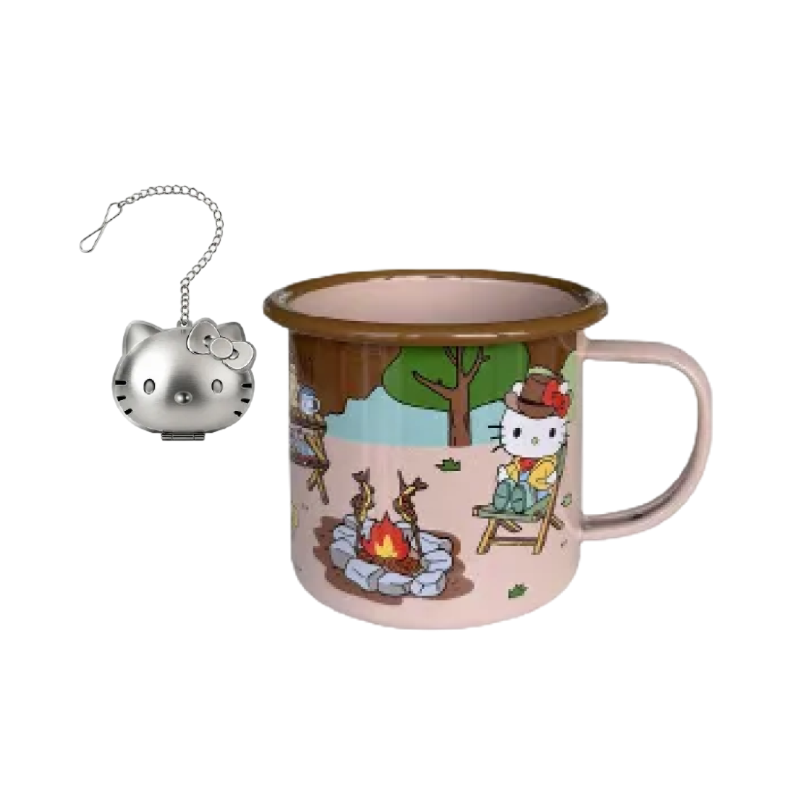 - Sanrio x Crow Canyon Mug Camping (With Tea Infuser)